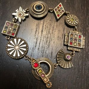 Patricia Locke Signed Bracelet Swarovski Crystals